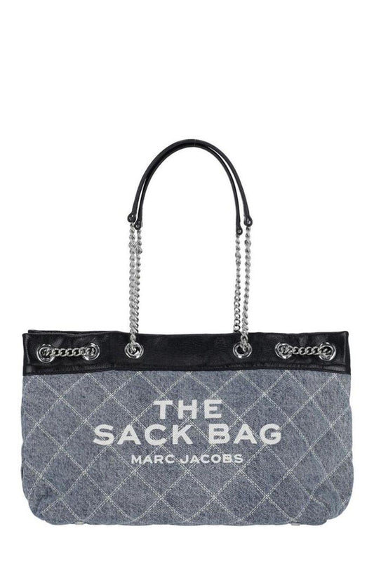 Marc Jacobs The Quilted Denim Chain Sack Bag