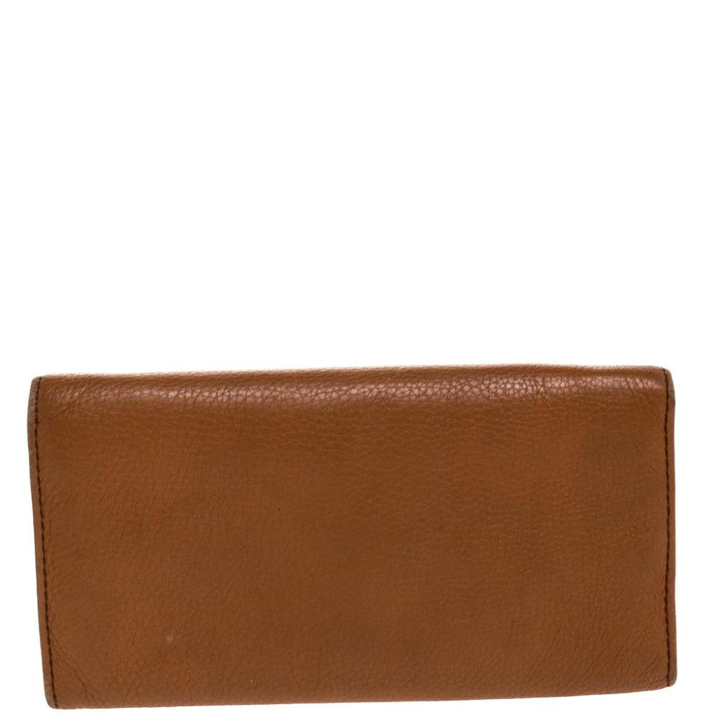 Marc By Marc Jacobs Tan Soft Leather Flap Trifold Continental Wallet