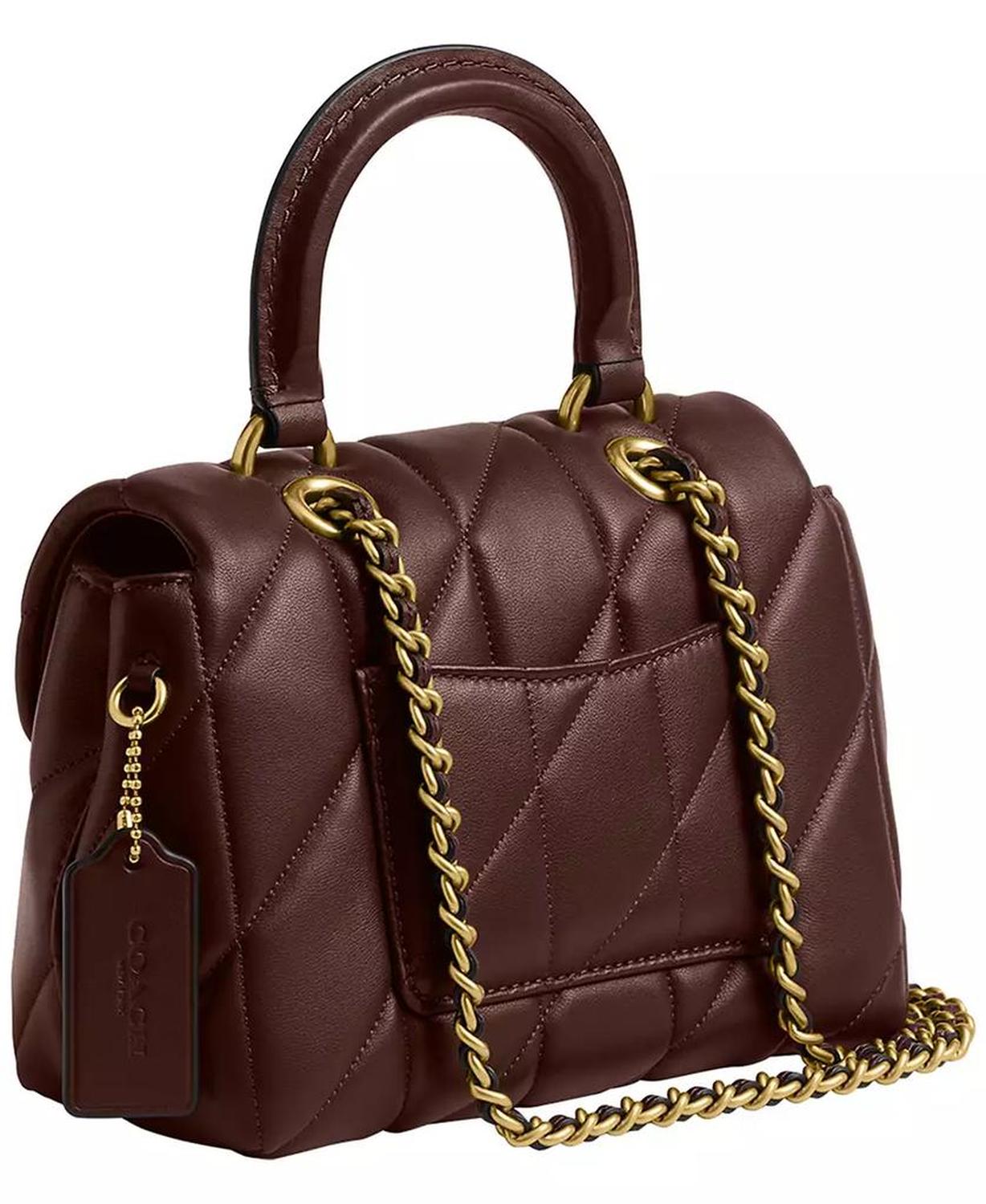 Quilted Tabby Mini Leather Top Handle Bag