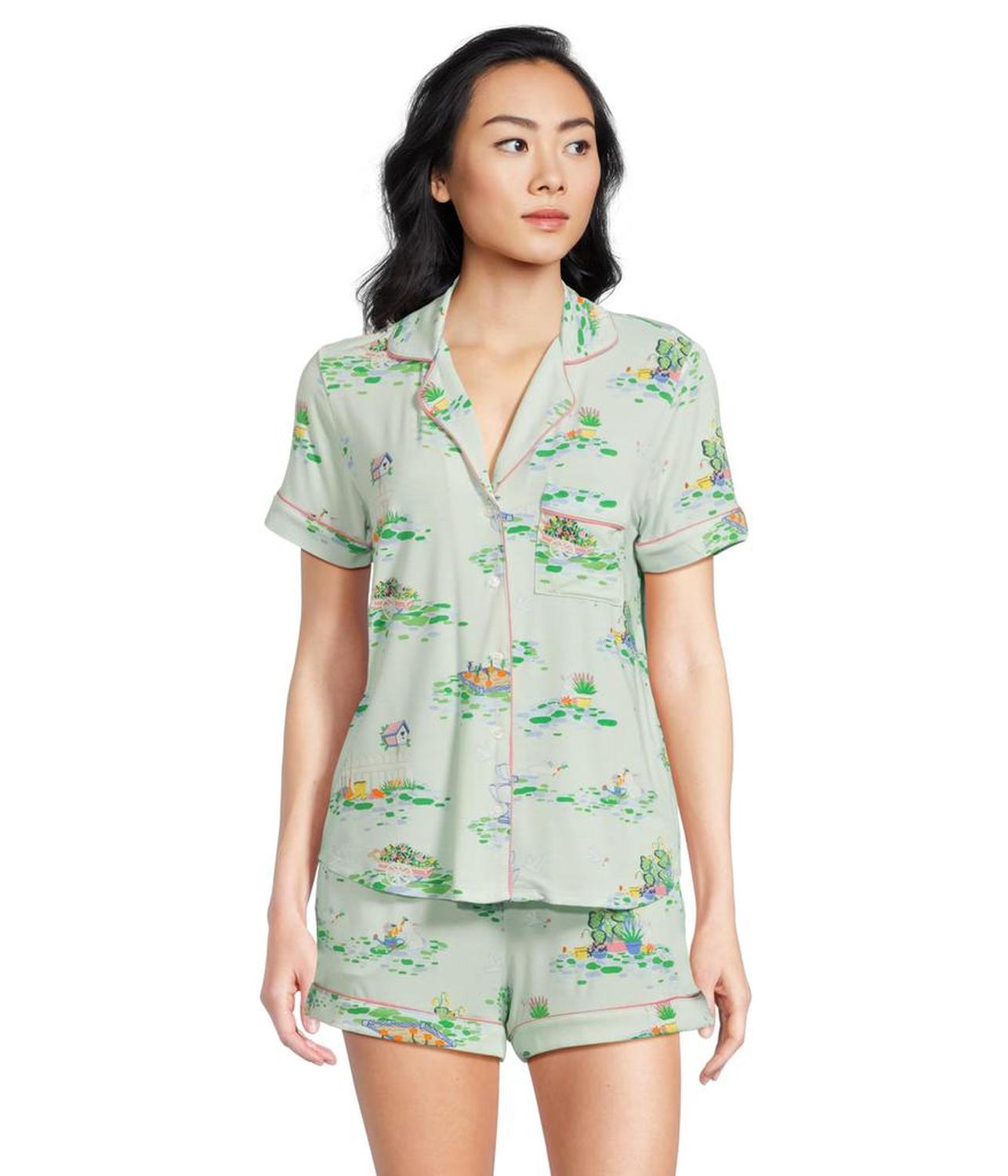 Short Sleeve Boxer PJ Set