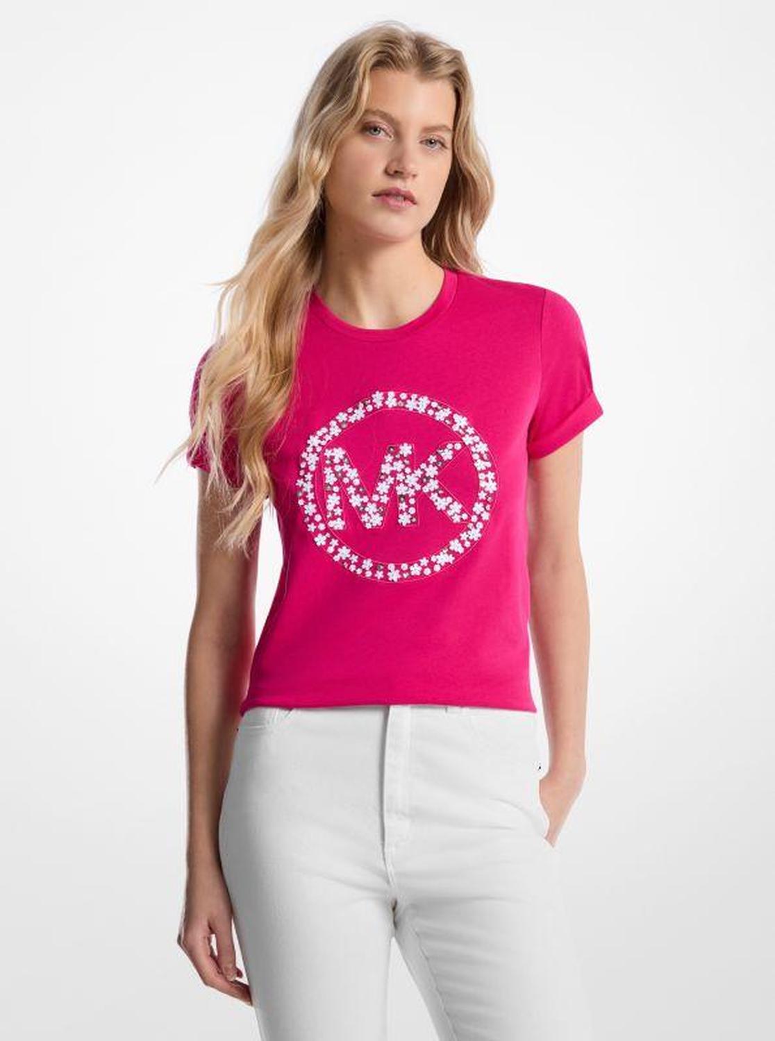 Embellished Logo Cotton T-Shirt
