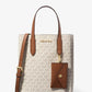 Vincent Small Signature Logo Convertible Tote Bag with Card Case