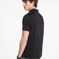 Cotton and Mesh Collar Polo Shirt