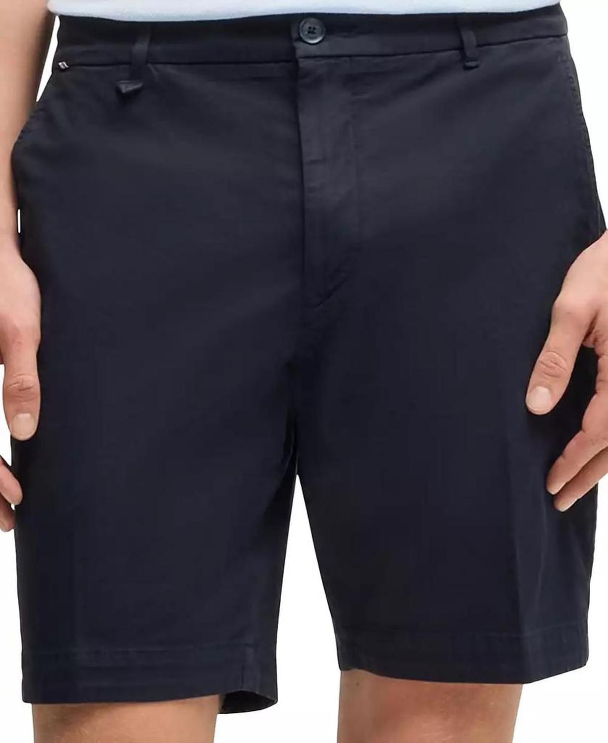 Men's Stretch-Cotton Twill Slim-Fit Shorts
