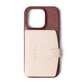 Morgan Color-Blocked Saffiano Wrapped Leather Phone Case Cardholder 14 Pro