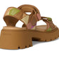Brynn Platform Quilted Patchwork Leather Sandals