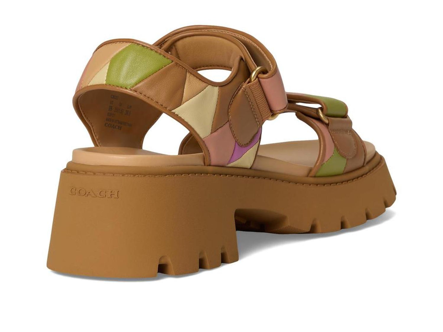 Brynn Platform Quilted Patchwork Leather Sandals