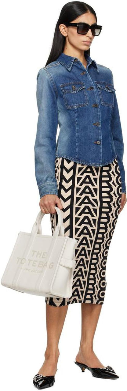 White 'The Leather Medium' Tote