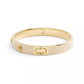 Signature Faux Stone Tea Rose Enamel Bangle Boxed Bracelet