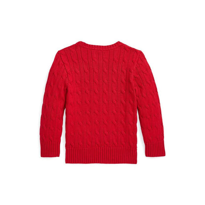 Polo Bear Cable-Knit Cotton Sweater (Toddler/Little Kid)