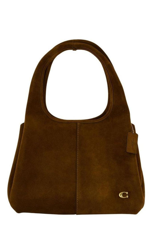 Coach Logo Plaque Lana Shoulder Bag