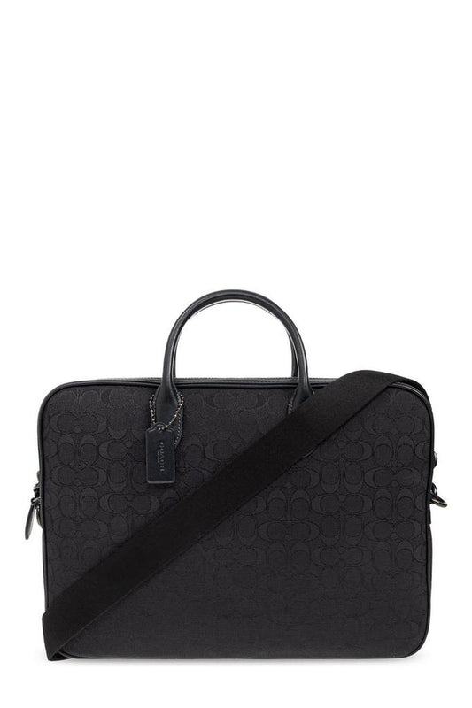 Coach Theo Work Signature Jacquard Bag