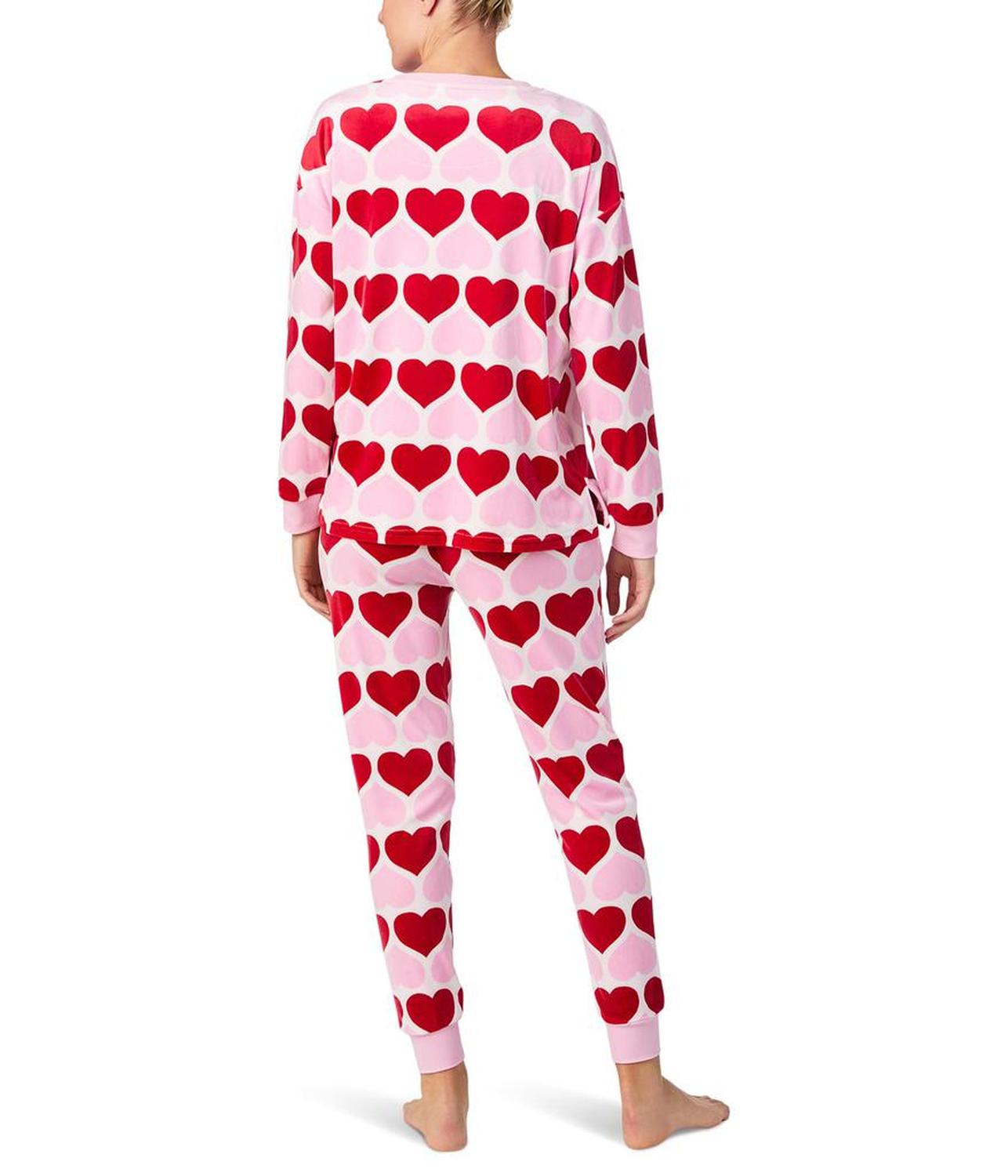 Stretch Velour Long Sleeve Jogger Set