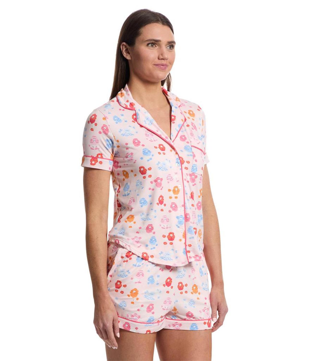 Short Sleeve Boxer PJ Set