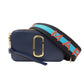 Navy Leather Shoulder Bag (Pre-Owned)