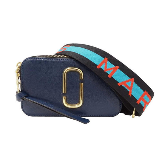 Navy Leather Shoulder Bag (Pre-Owned)