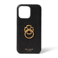 Saffiano Leather Wrapped Spade Ring Stand Phone Case 13 Pro