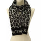 Women's Brushed Three Color Leopard Scarf