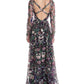 Marchesa Notte Embroidery On Tulle Gown