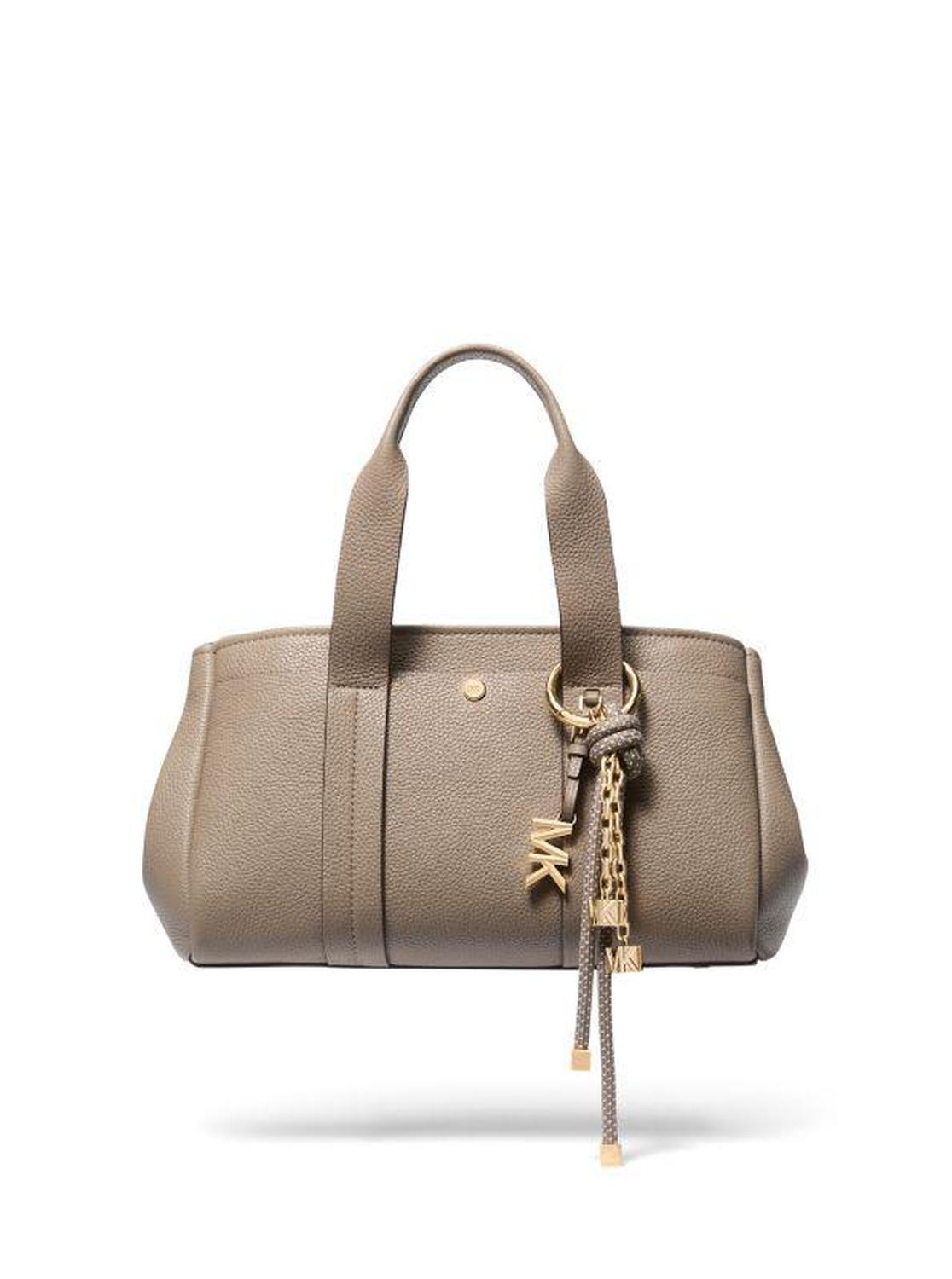 Gold-Tone and Speckled Cord Bag Charm