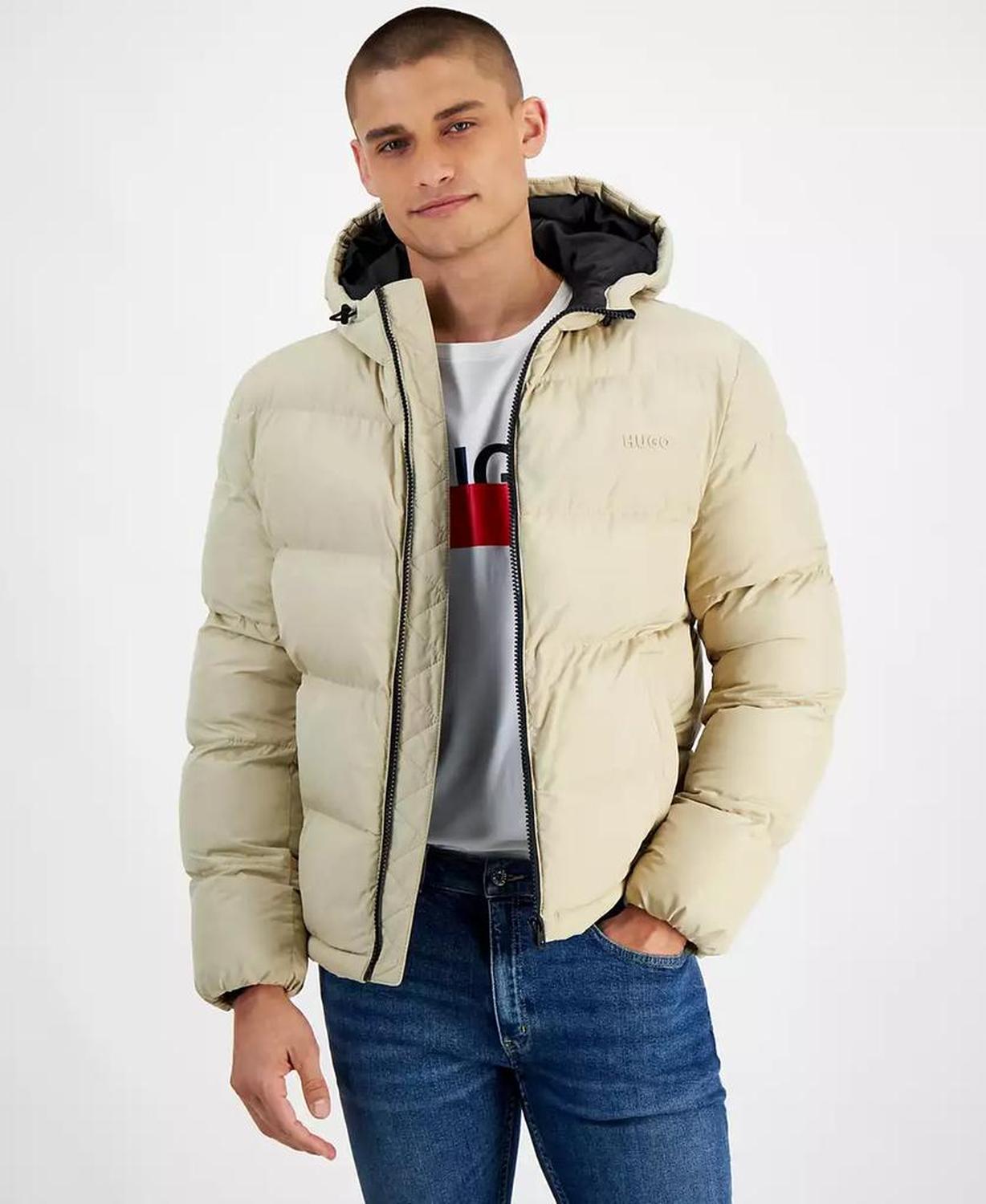 Men's Beazly2436 Slim-Fit Quilted Full-Zip Hooded Puffer Jacket