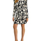 Womens Floral Print Stretch Wear To Work Dress