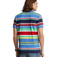 Classic Fit Striped Mesh Polo Shirt