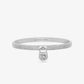 Precious Metal-Plated Pavé Lock Bangle