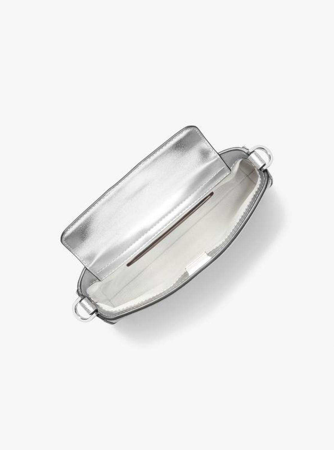 Bryant Small Metallic Leather Convertible Pochette