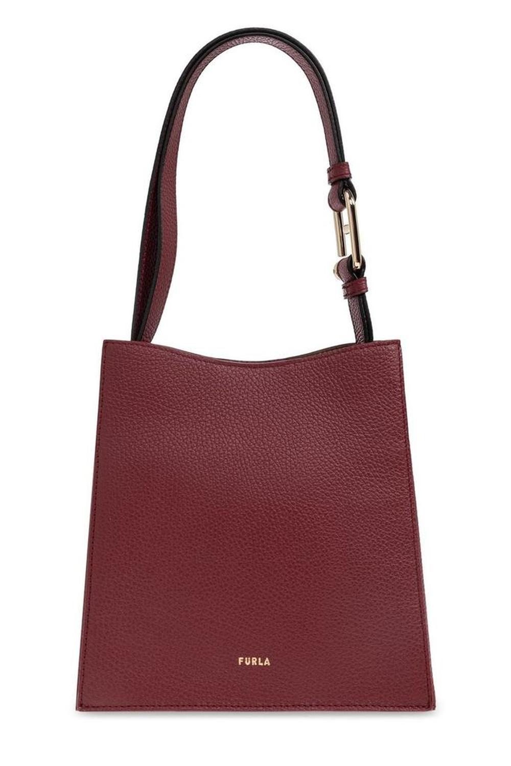 Furla Nuvola Logo Printed Mini Bucket Bag