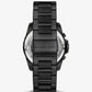 Oversized Alek Black-Tone Watch