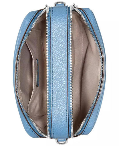 Michael Kors Bryant Medium Leather Double Zip Chain Camera Crossbody