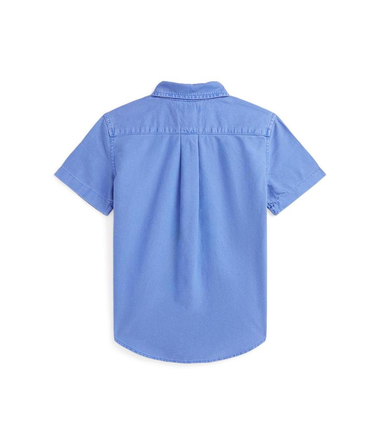 Cotton Oxford Short Sleeve Shirt (Toddler/Little Kid)