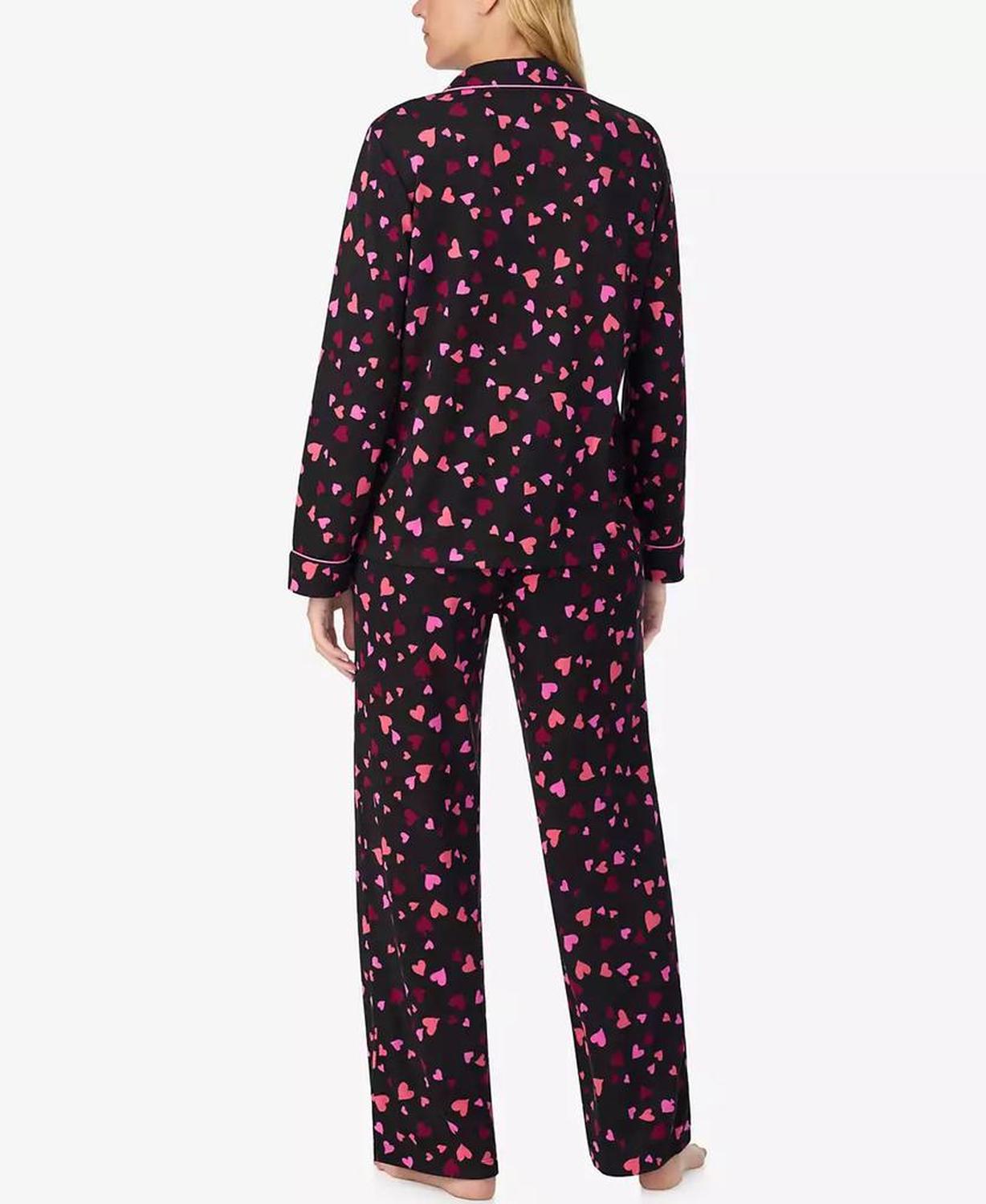 Women's 2-Piece Sleepwear Long-Sleeve Top and Pajama Pants Set