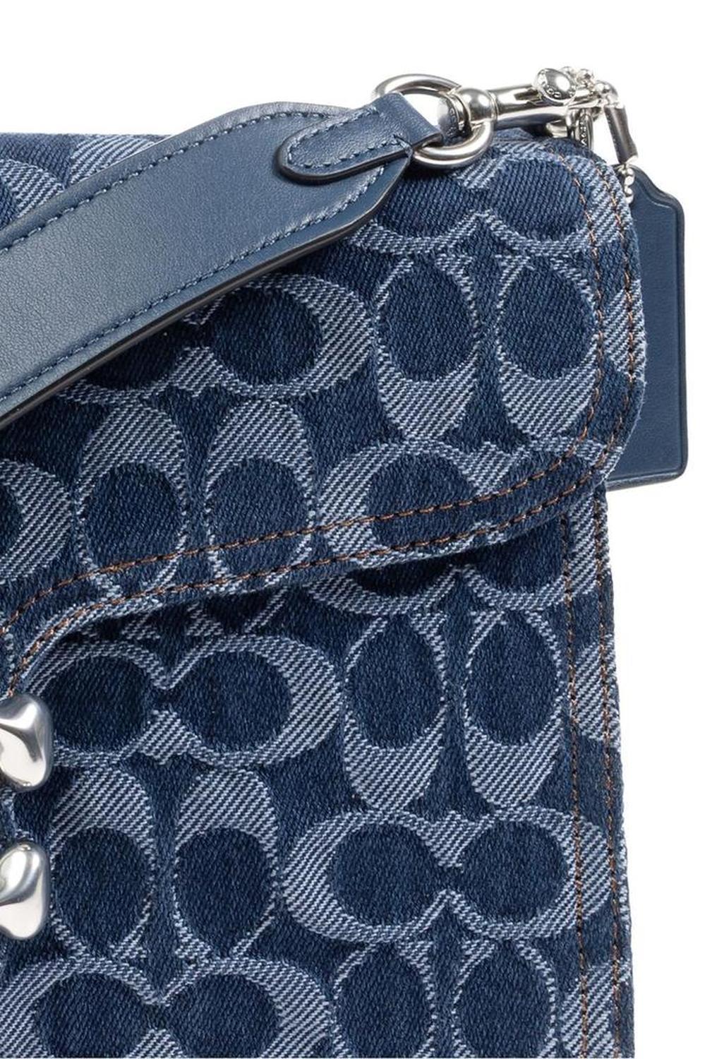 Chain Tabby Monogrammed Denim Shoulder Bag