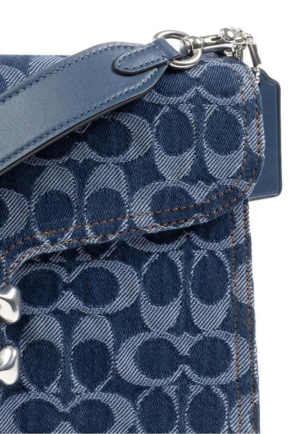 Chain Tabby Monogrammed Denim Shoulder Bag