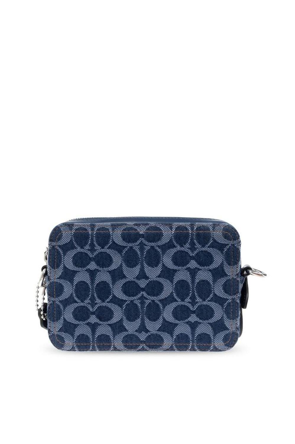Coach Charter 19 Monogrammed Denim Shoulder Bag