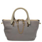 Chloe Grey/beige Leather Small Baylee Tote