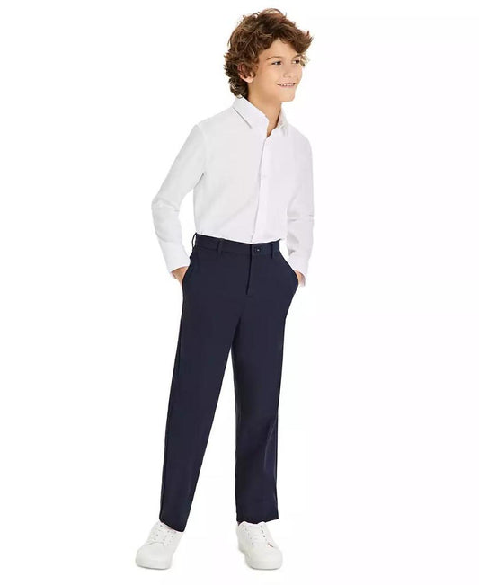 Big Boys Classic-Fit Stretch Dress Pants
