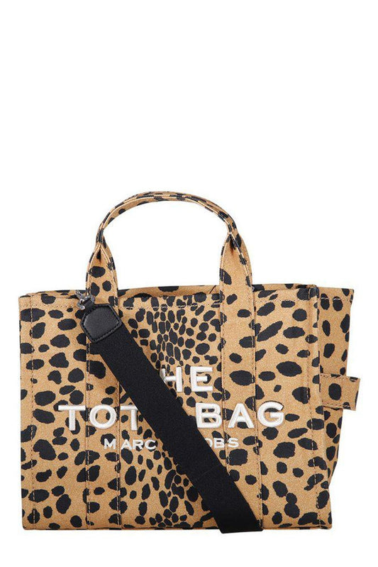 Marc Jacobs The Cheetah Logo Embroidered Medium Tote Bag