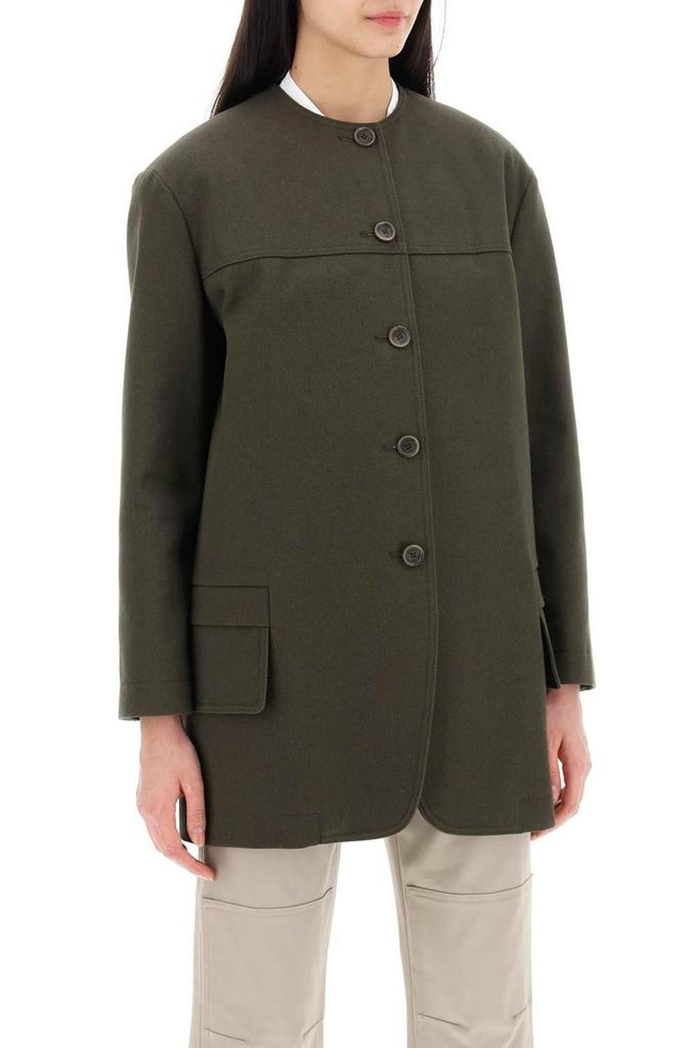 Recital Midi Round Neck Jacket