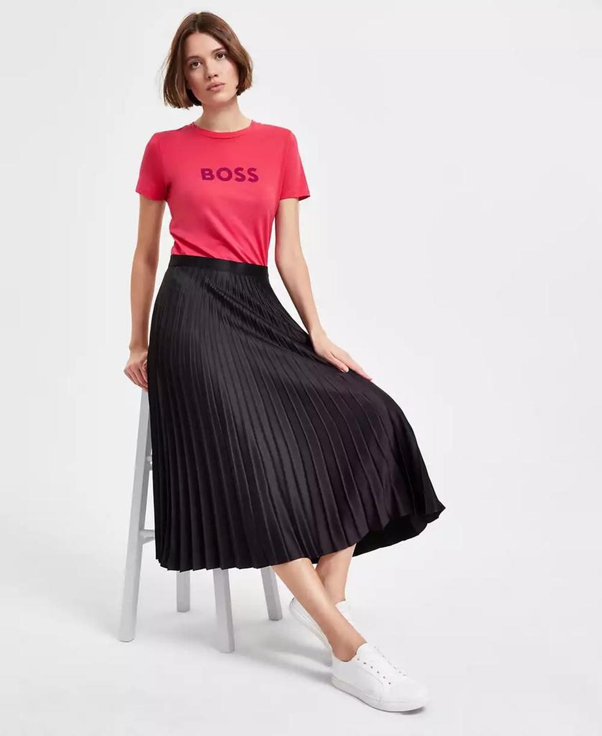 Women's Cotton Logo Crewneck Short-Sleeve T-Shirt