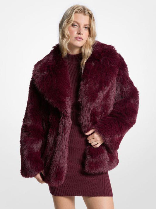 Faux Fur Peacoat