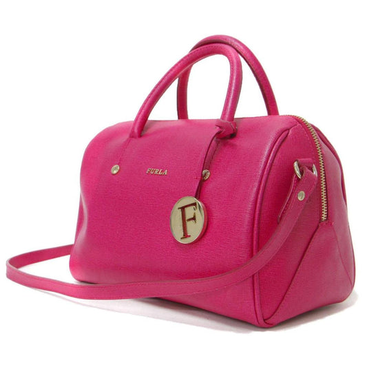 Leather Handbag Shoulder Bag (Pre-Owned)
