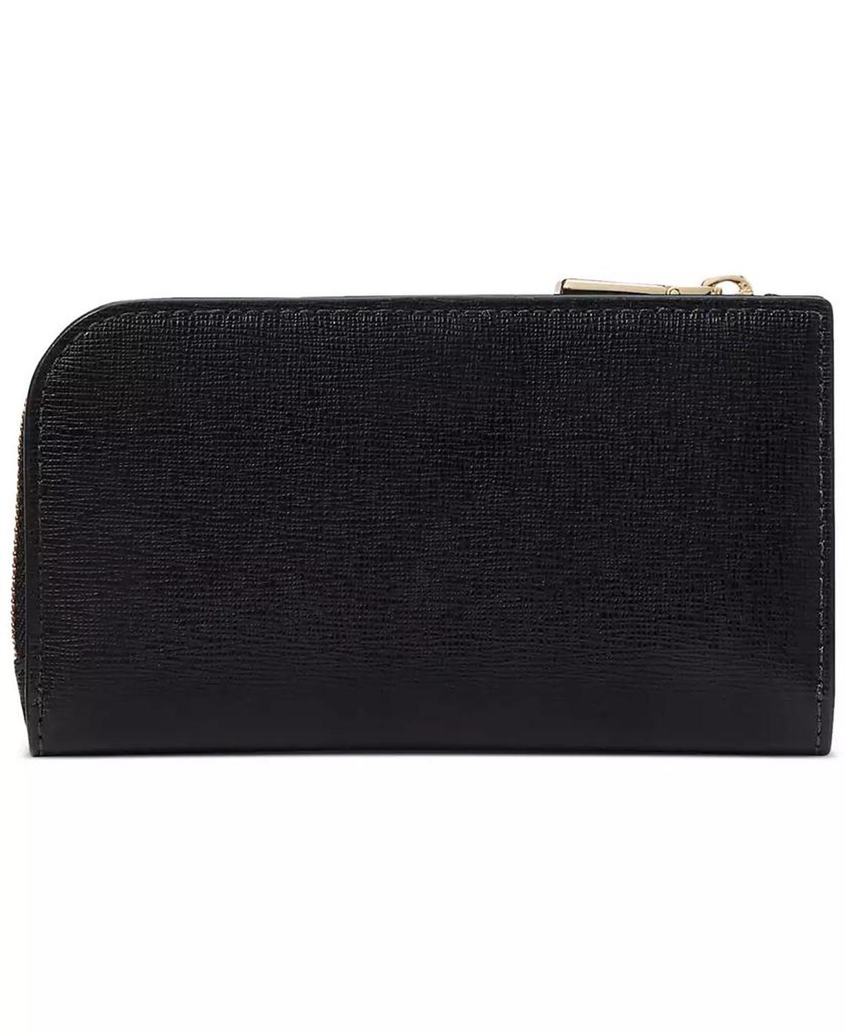 Devin Saffiano Leather Small Slim Bifold Wallet