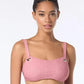 Women's Grommet Square-Neck Bikini Top