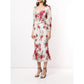 Square Neckline Fit-To-Flare Gown
