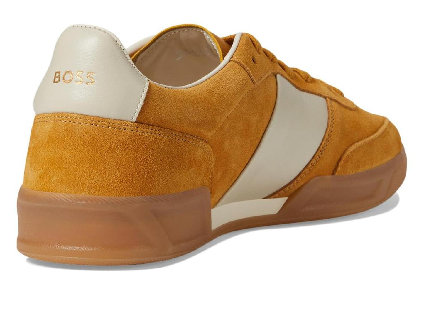 Suede Leather Block Low Profile Sneakers