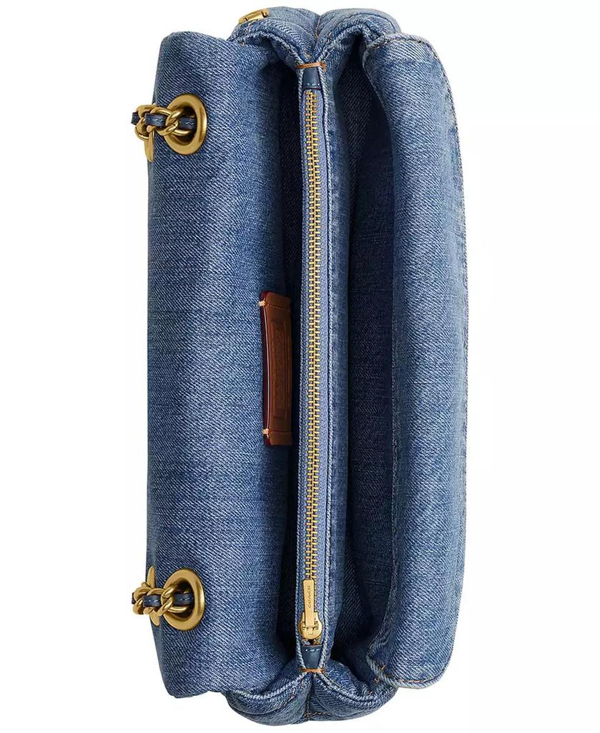 Small Tabby Denim Shoulder Bag 26 with Quilting