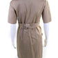Sportmax Womens Cotton Button Up Belted Short Sleeve Coat Jacket Khaki